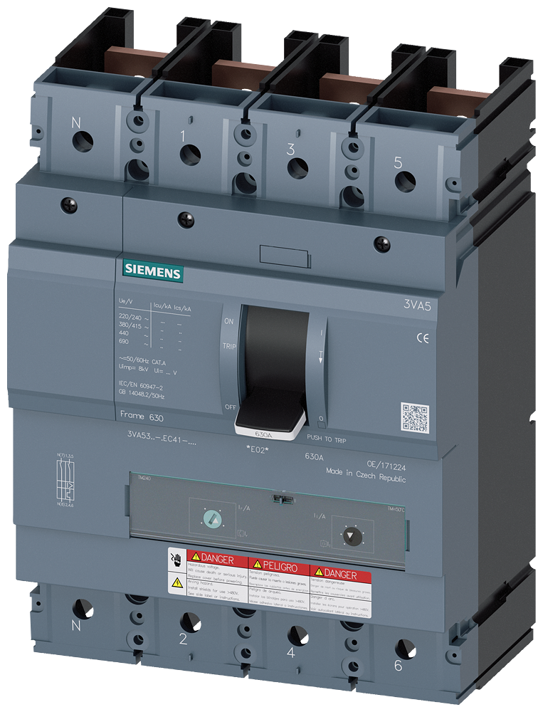 3VA5,FS400A,4P,400A,25kA@600V,TM240,ATAM