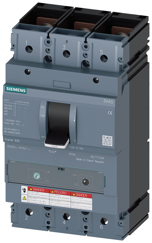 BRKR 3VA53 3P 400A 100KA ATAM NUT