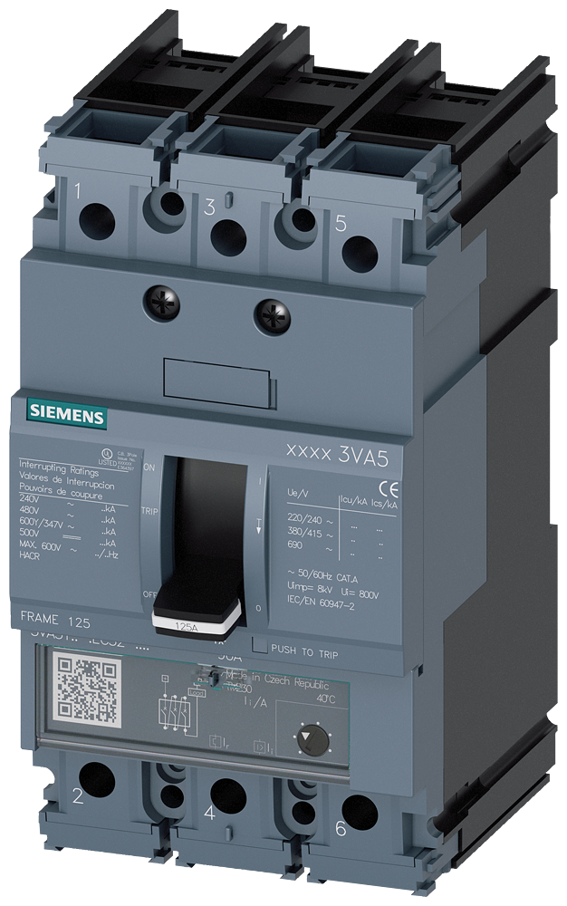 BRKR 3VA51 3P 20A 35KA FTAM NUT