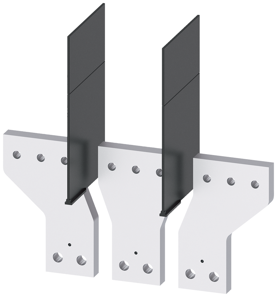 Front bus connectors offset, 3 pcs.