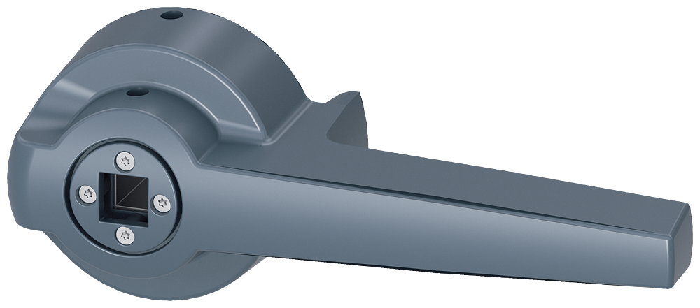 Supplem. handle f. door mounted op. std