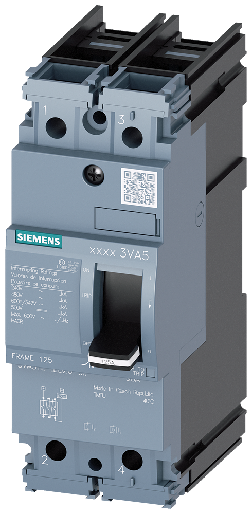 BRKR 3VA51 2P 40A 25KA FTFM AL