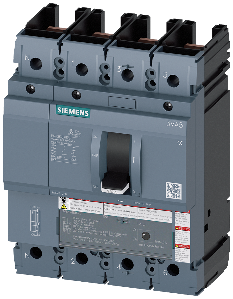 BRKR 3VA52 4P 225A 35KA FTFM 100