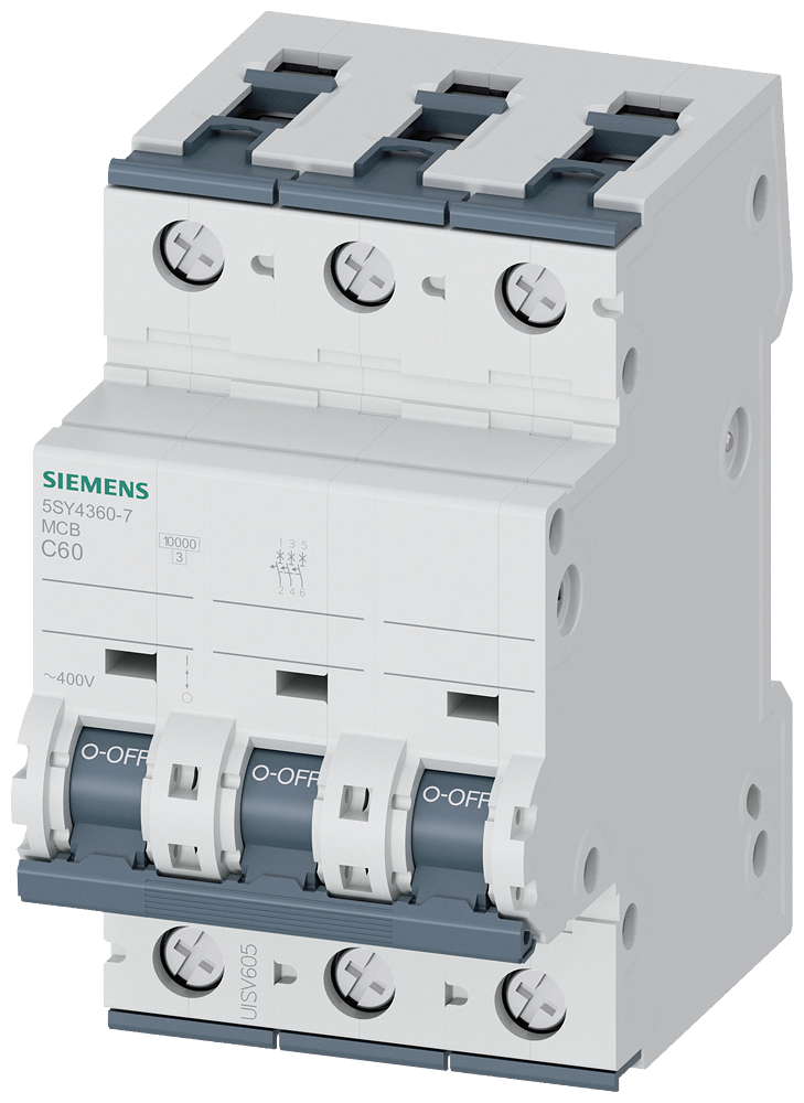 SUP PTOR 5SY4 3P 480V 60A 5K C-TRIP