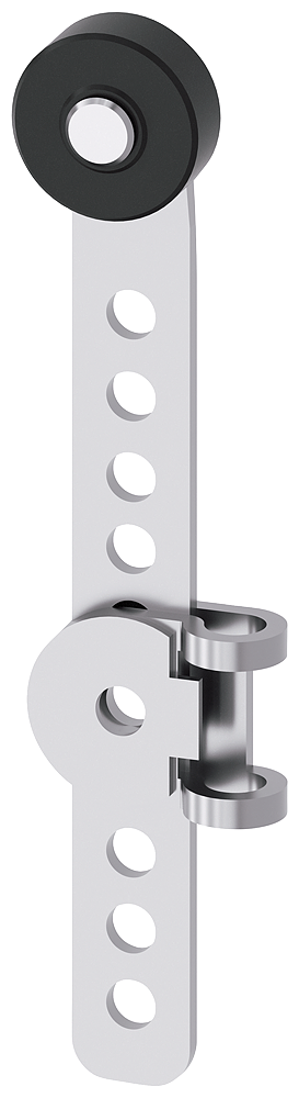 LEVER,ADJ ROLL,METL,PLASTIC ROLLER 19MM