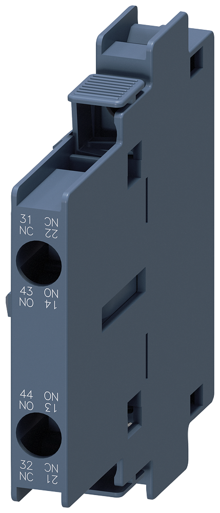 Auxiliary switch 1 NO+1 NC, EN50012, lateral, 10 mm, S0-S12 for motor contactors
