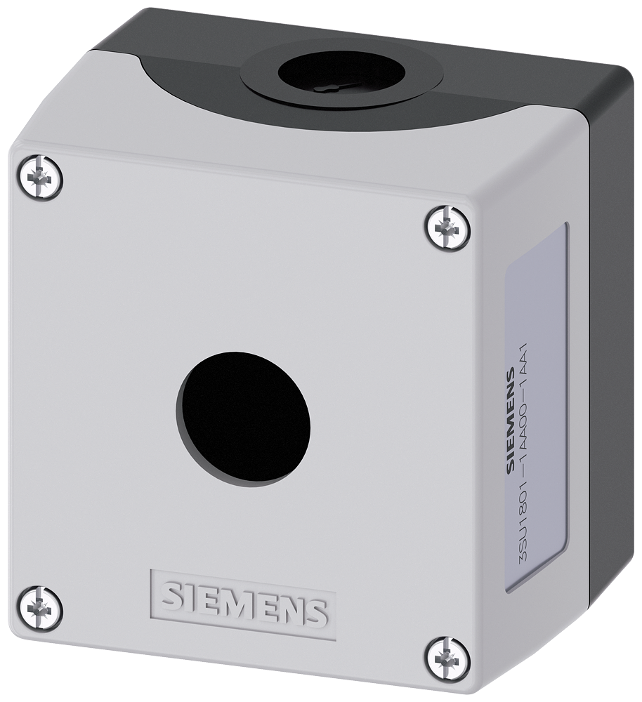 Enclosure for 4 position knob, ID key and coordinate switches 22 mm, round