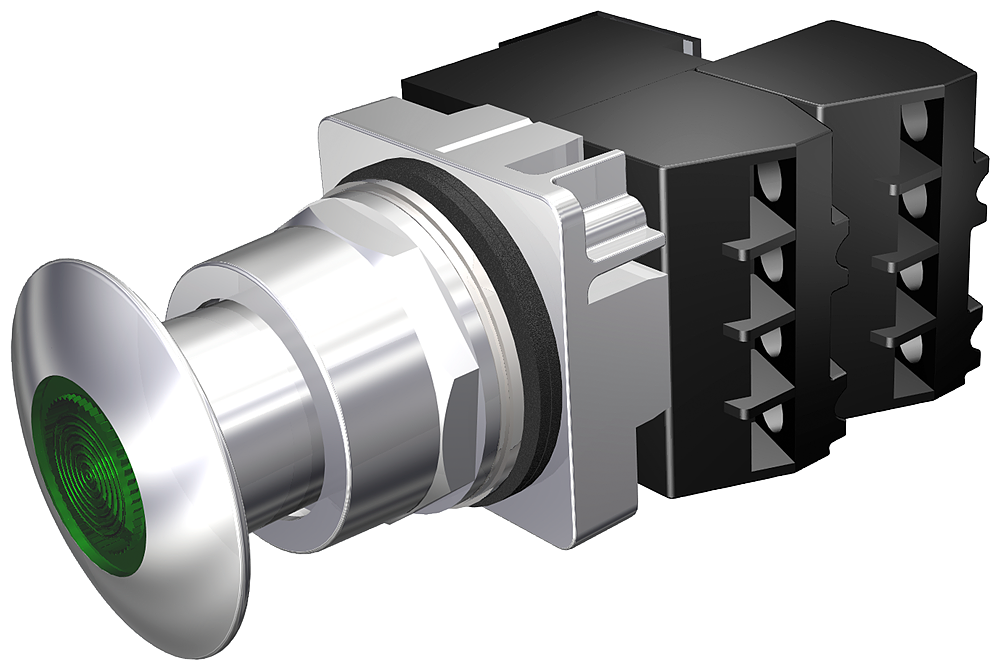 30mm Command/52, Chrome Finish Heavy Duty,Watertight/Oiltight Complete Metal ...