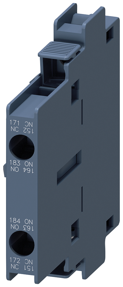 Auxiliary switch 1 NO+1 NC, EN50005, 10 mm, Sz. S3-S12 for motor contactors, ...