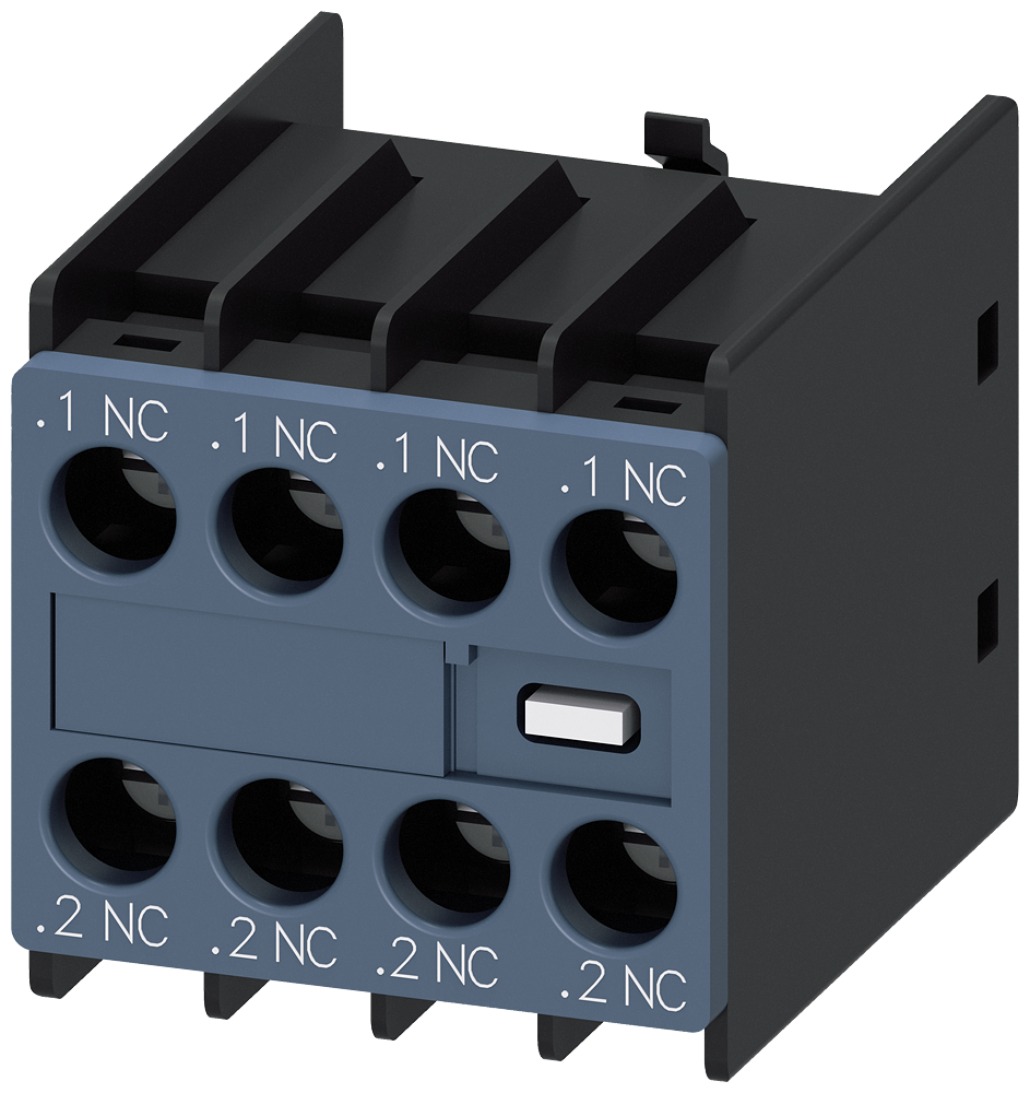 Auxiliary switch 4 NC current paths: 1 NC, 1 NC, 1 NC for contactor relays/mo...