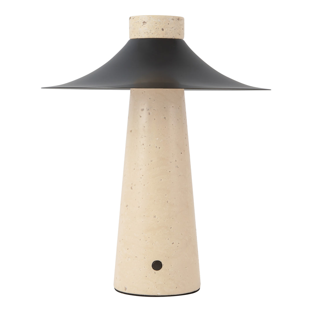 Hagen 12-in Black dimmable LED Table Lamp