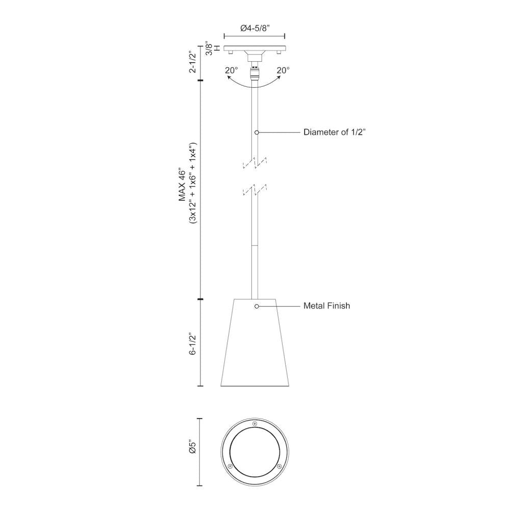 LED EXT PNT (HARTFORD) WHITE 19W
