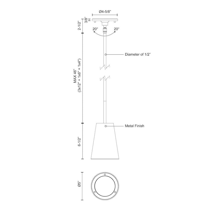 LED EXT PNT (HARTFORD) WHITE 19W