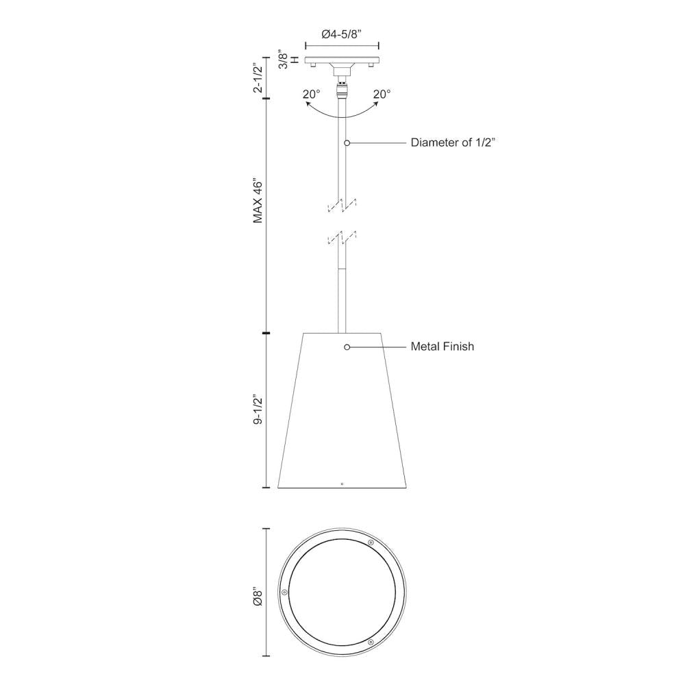 LED EXT PNT (HARTFORD) WHITE 28W