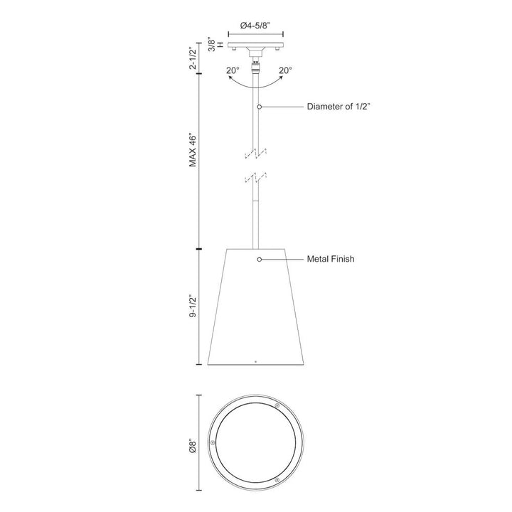 LED EXT PNT (HARTFORD) WHITE 28W