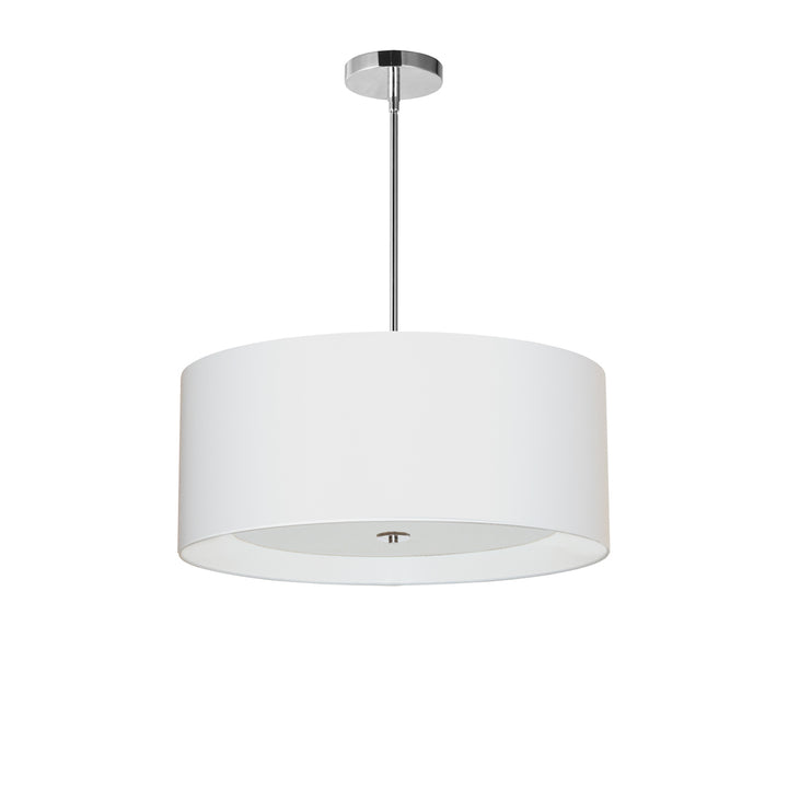 4LT Helena Pendant PC, White w/White Diffuser