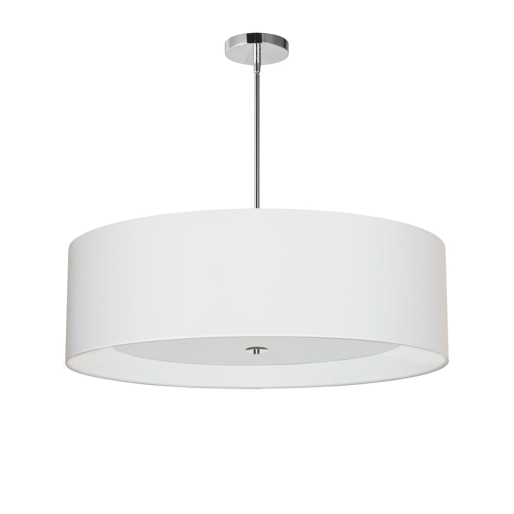 4LT Helena Pendant PC, White w/White Diffuser