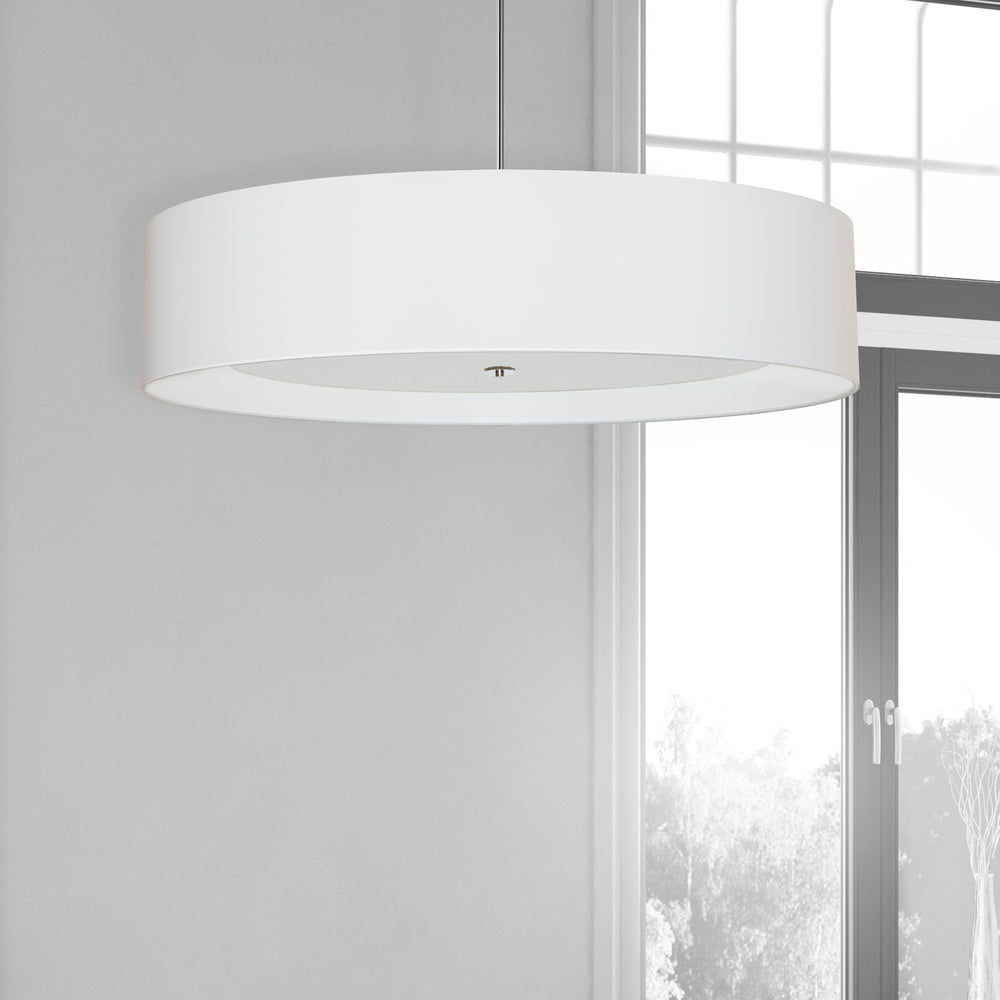 6LT Helena Pendant PC, WH w/WH Diffuser