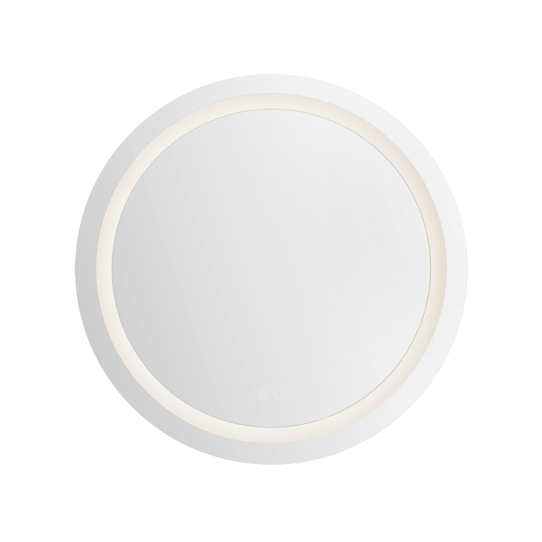 Hillmont 32-in Sandblasted Merc Edge LED Vanity Mirror