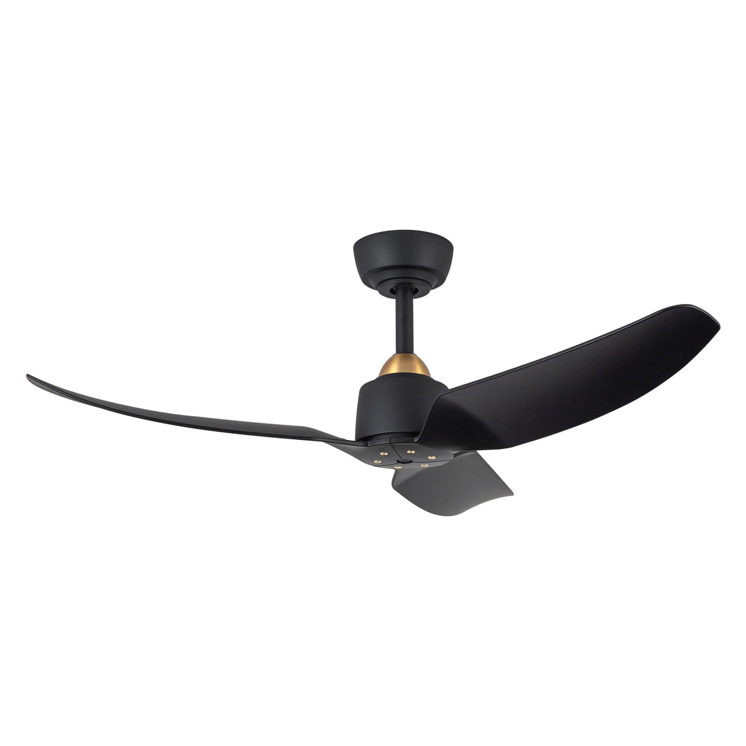 Hugo 42-in Brushed Gold/Matte Black FAN Ceiling Fan