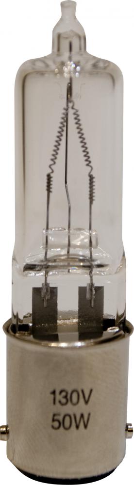 130V 50W  T-4  HALOGEN DC BAYONET BASE