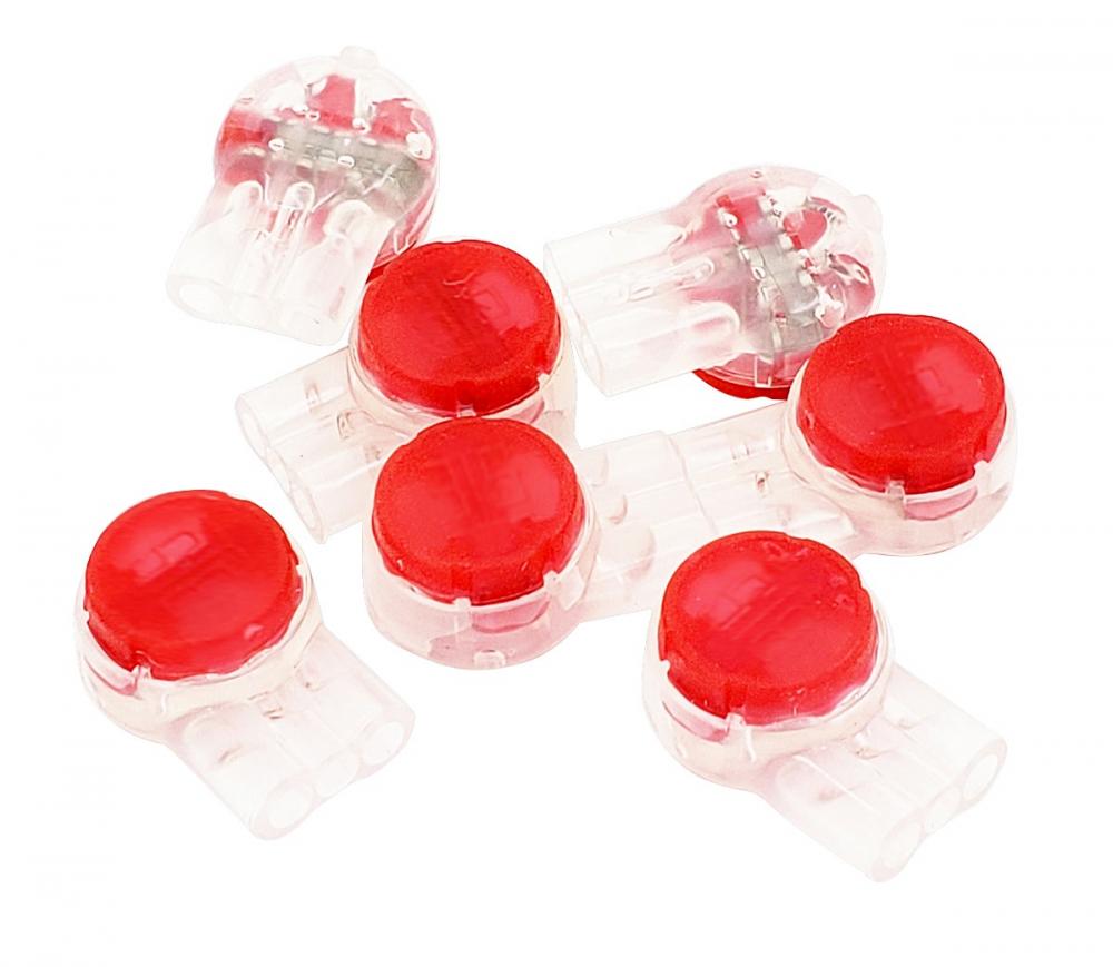 UR2 Red IDC 3-Wire Butt Splice Jellybean 100/Cla