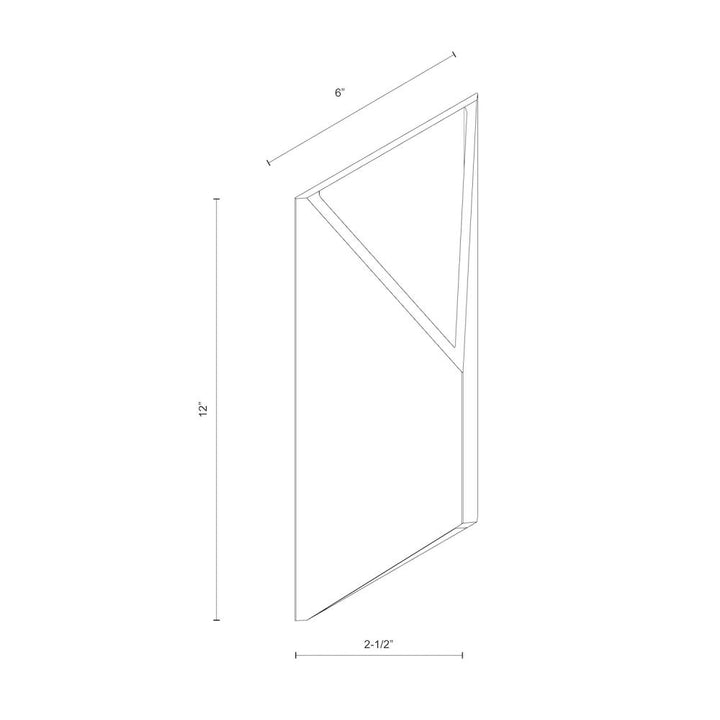 Indio 12-in Brushed Nickel LED Exterior Wall Sconce