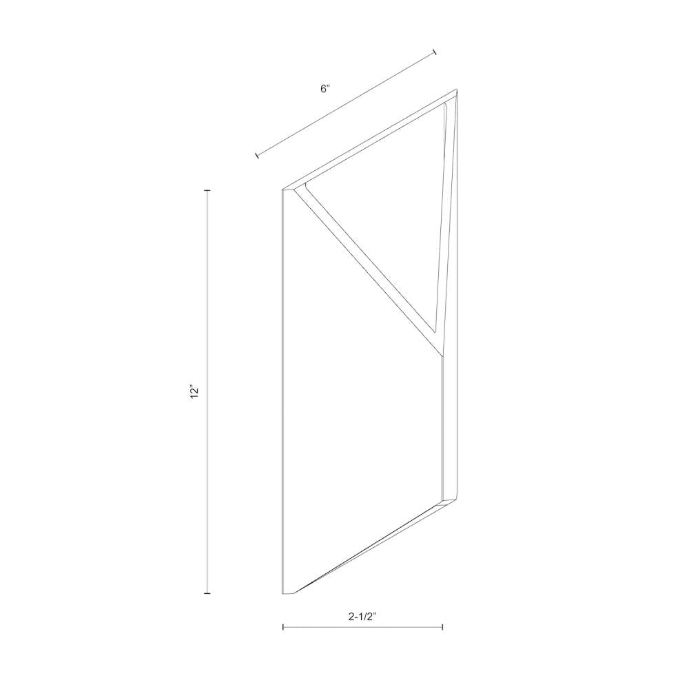 Indio 12-in White LED Exterior Wall Sconce