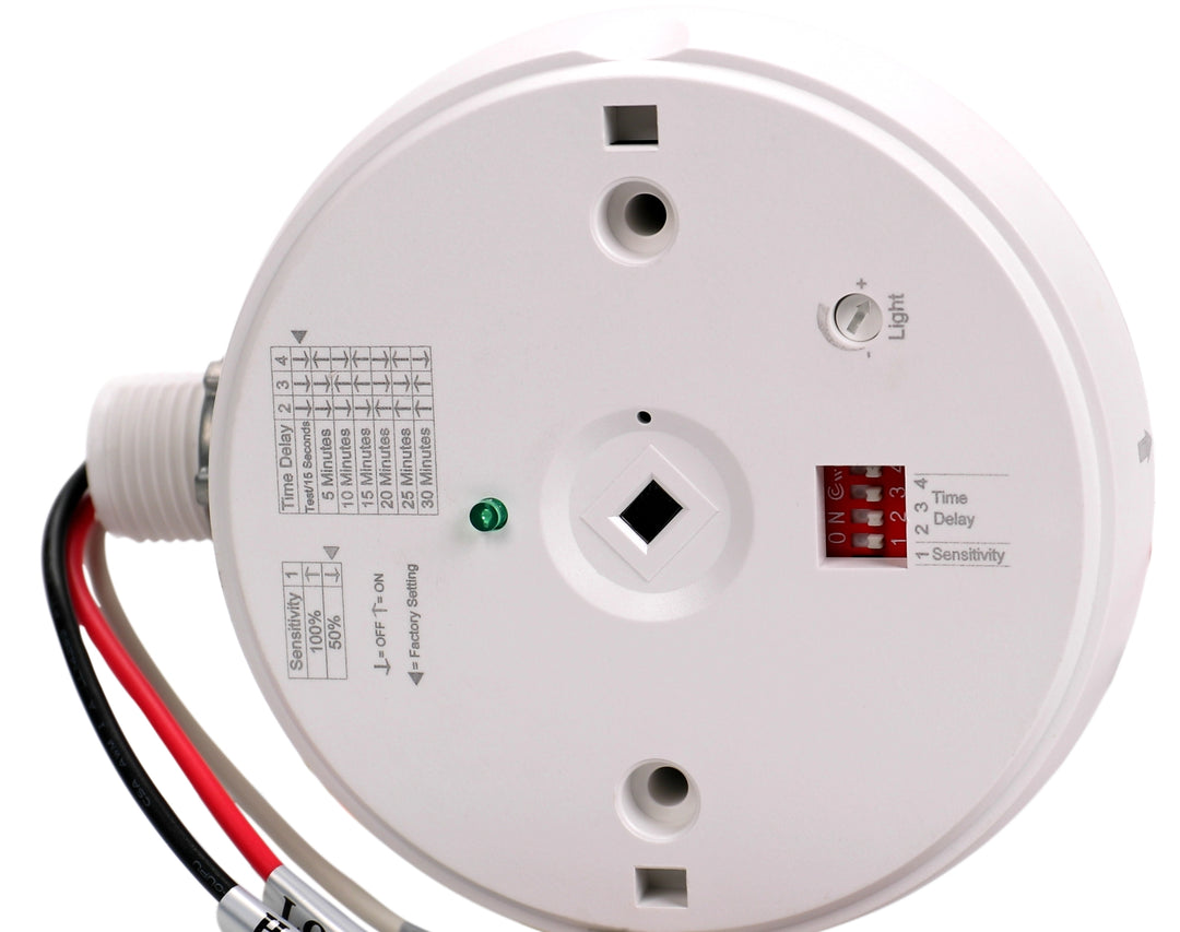 Commercial Grade High Bay Ceiling Mount PIR Occupancy Sensor, White