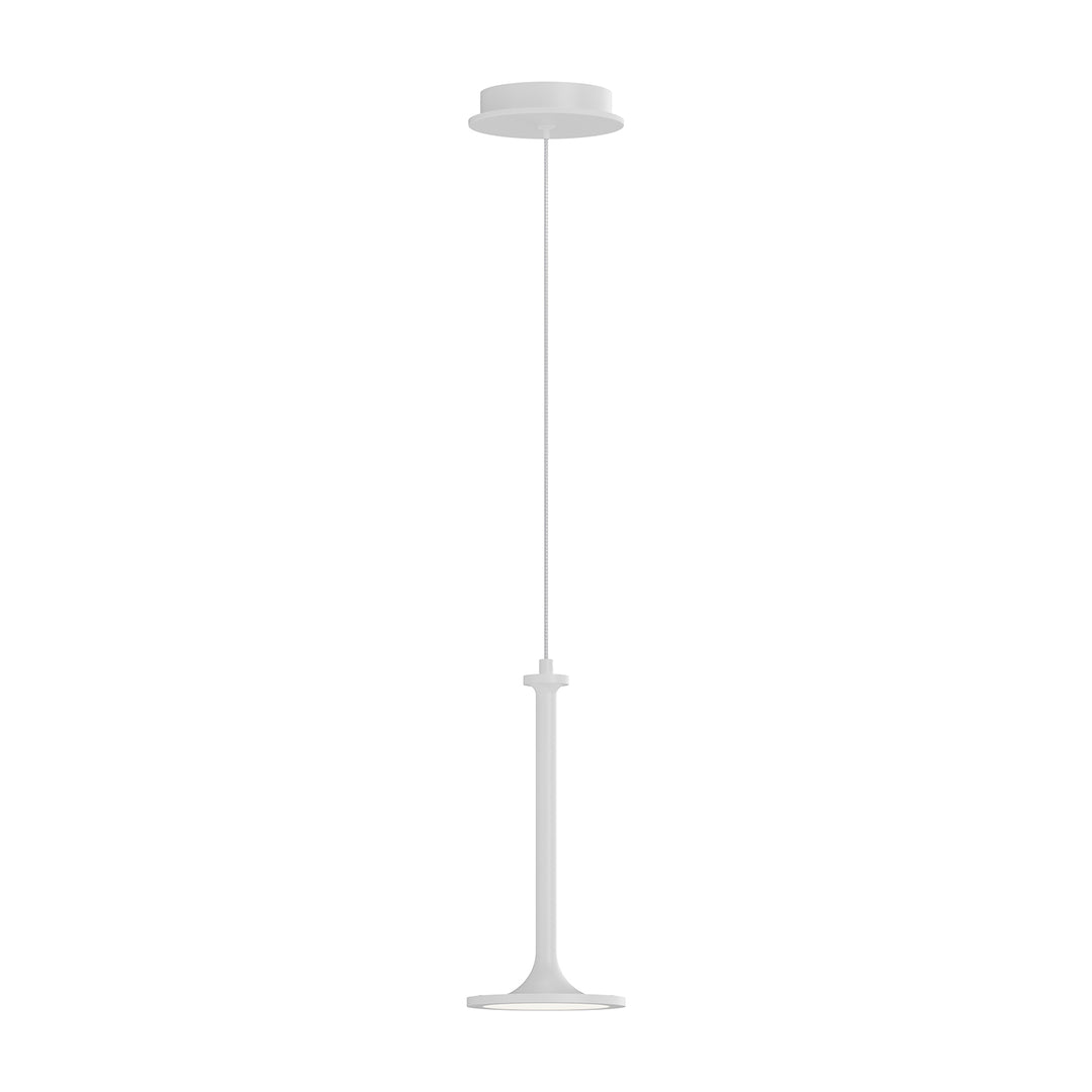 Issa 6-in White LED Pendant