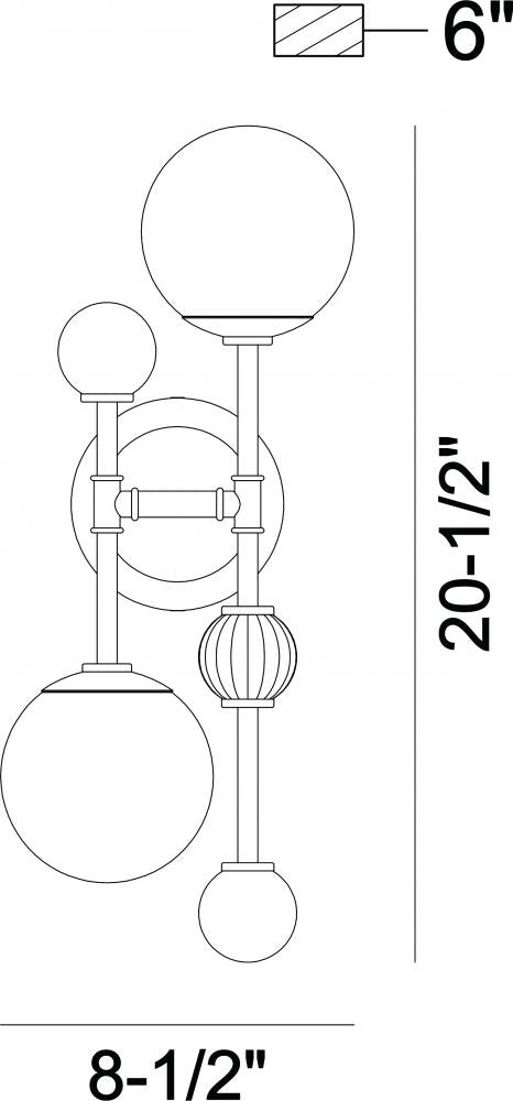 Traiton 20" Sconce In Gold