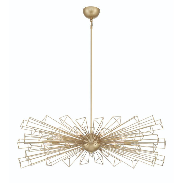 Dendelio 10LT Light Chandelier in Gold