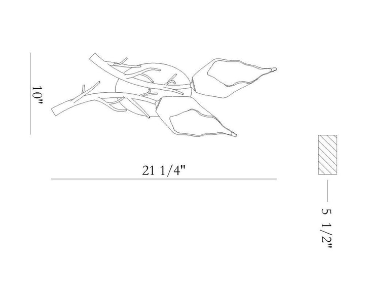 Matera 21" LED Sconce In Gold