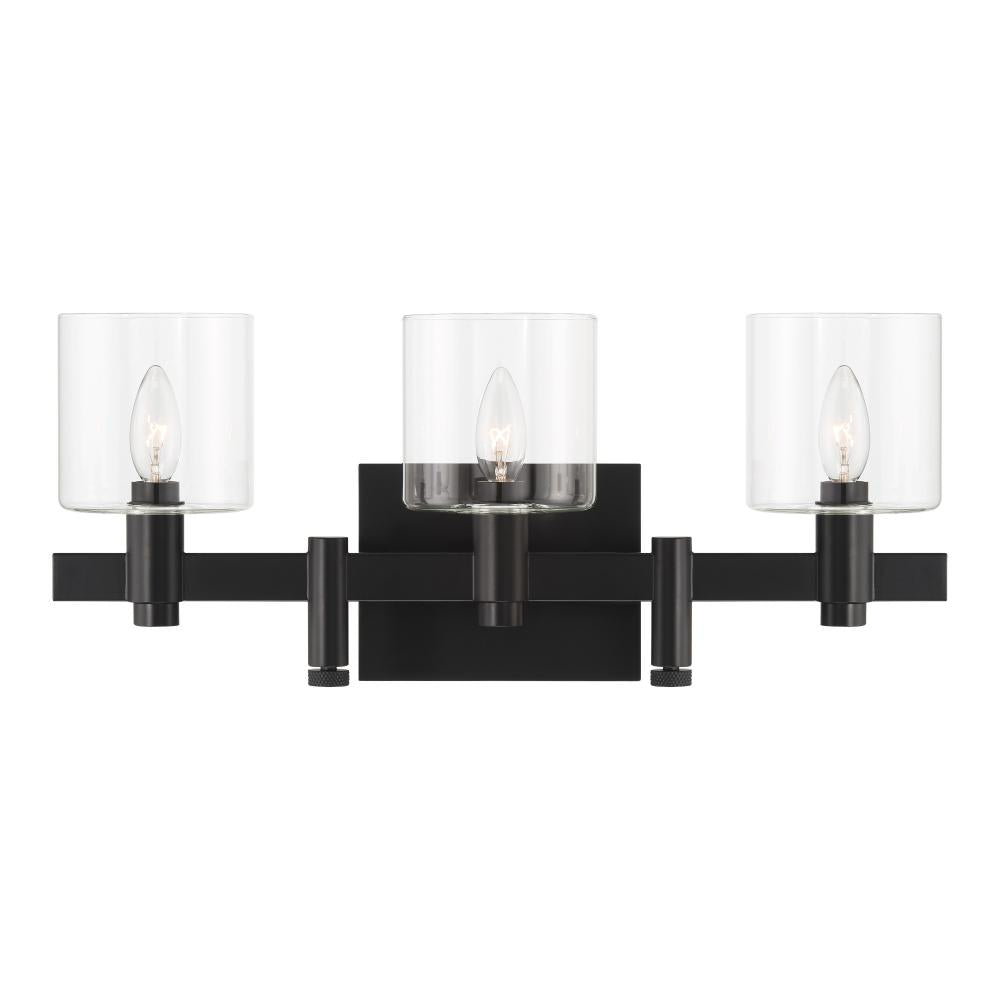 Decato 3 Light Sconce in Black