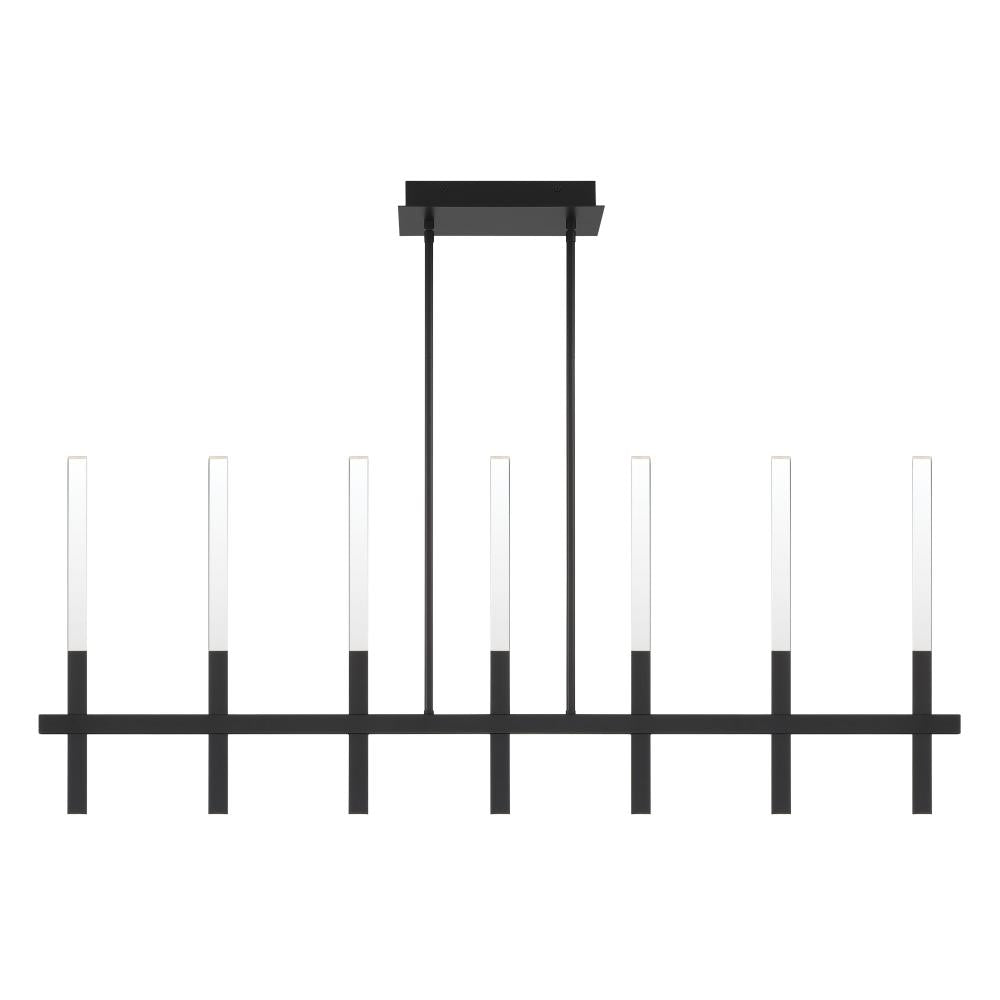 Benicio 7 Light Chandelier in Black