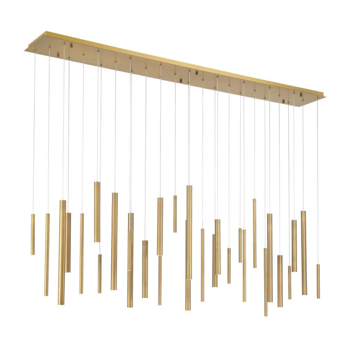 Santana 30 Light LED Chandelier in Brass