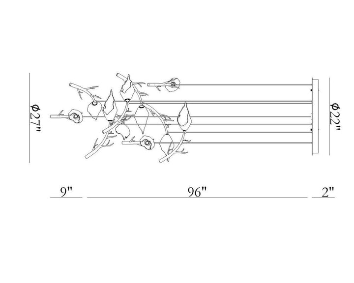 Matera 22" LED Chandelier In Gold