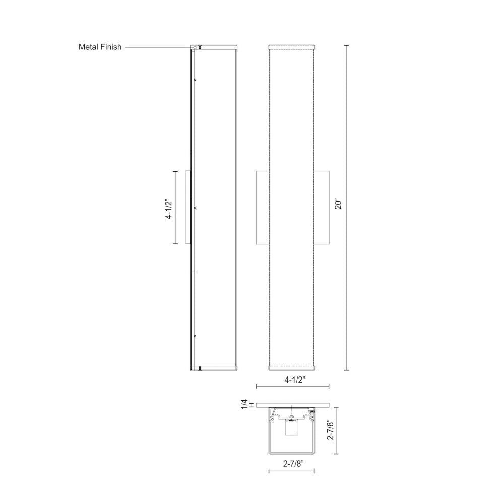 Jane 20-in Black LED Vanity