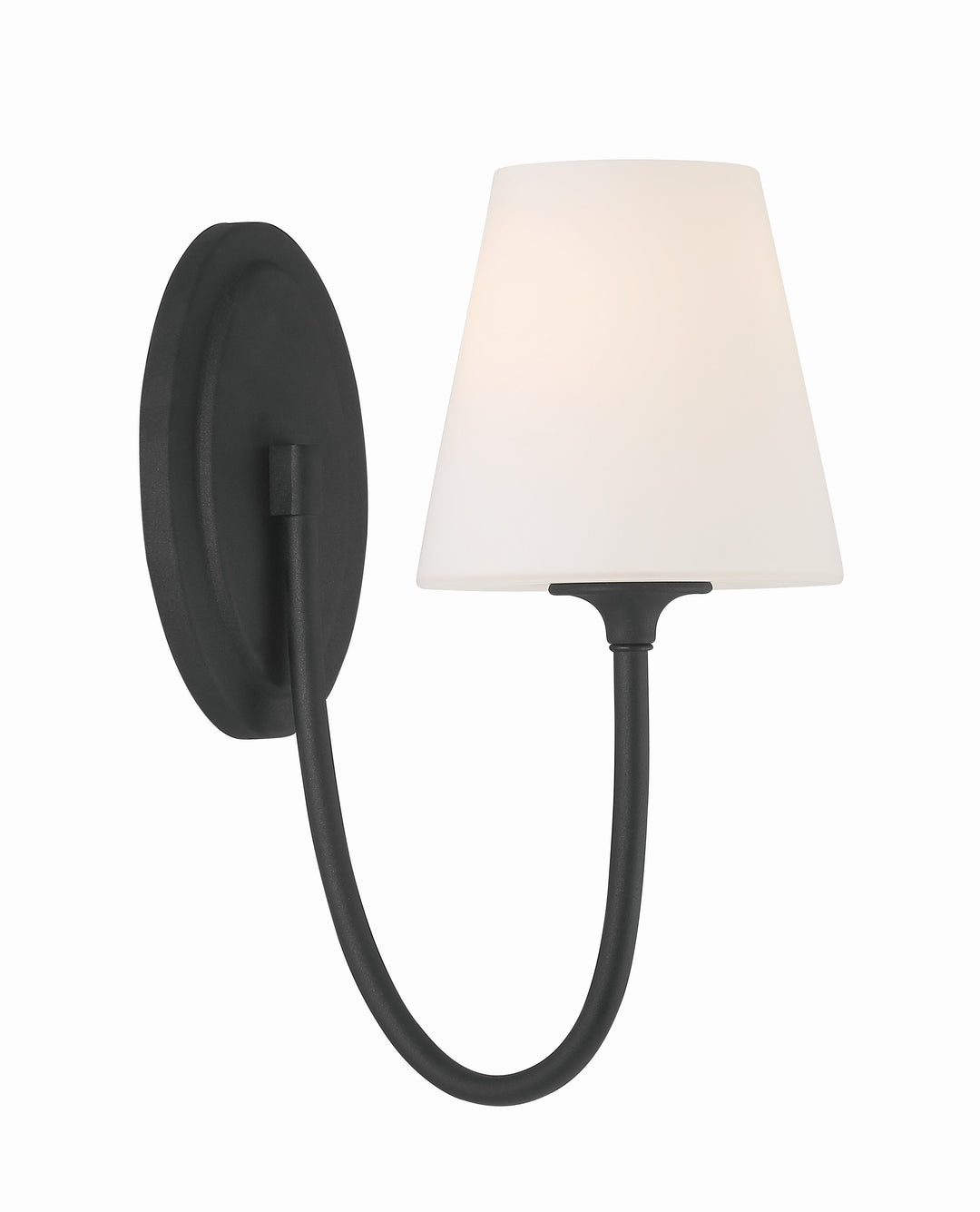 Juno 1 Light Black Forged Sconce