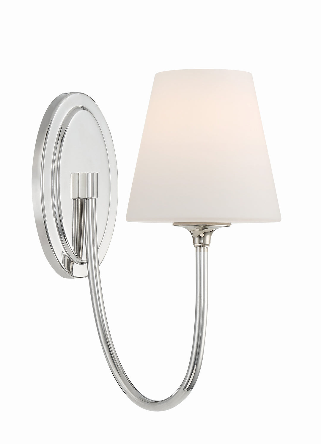 Juno 1 Light Polished Nickel Sconce