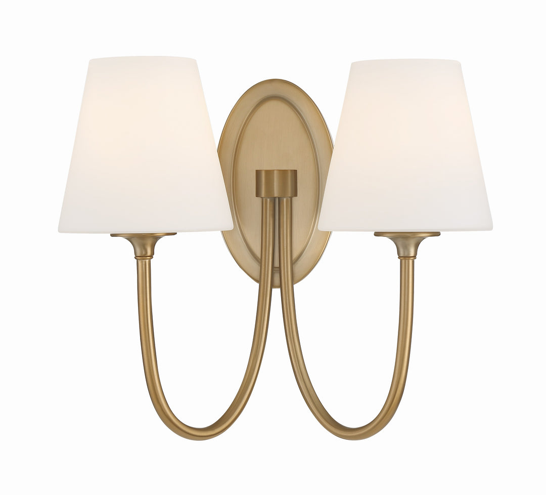 Juno 2 Light Vibrant Gold Sconce