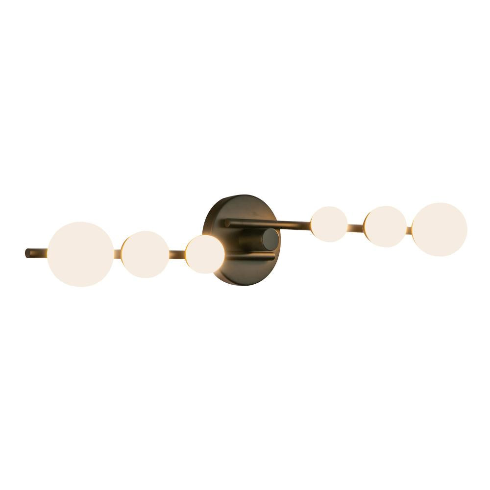 Juniper 29-in Black/Opal Glass LED Vanity