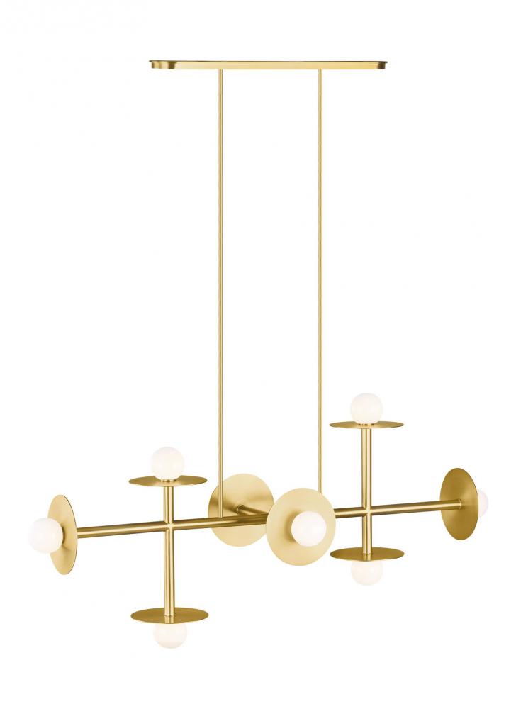 Nodes Large Linear Chandelier