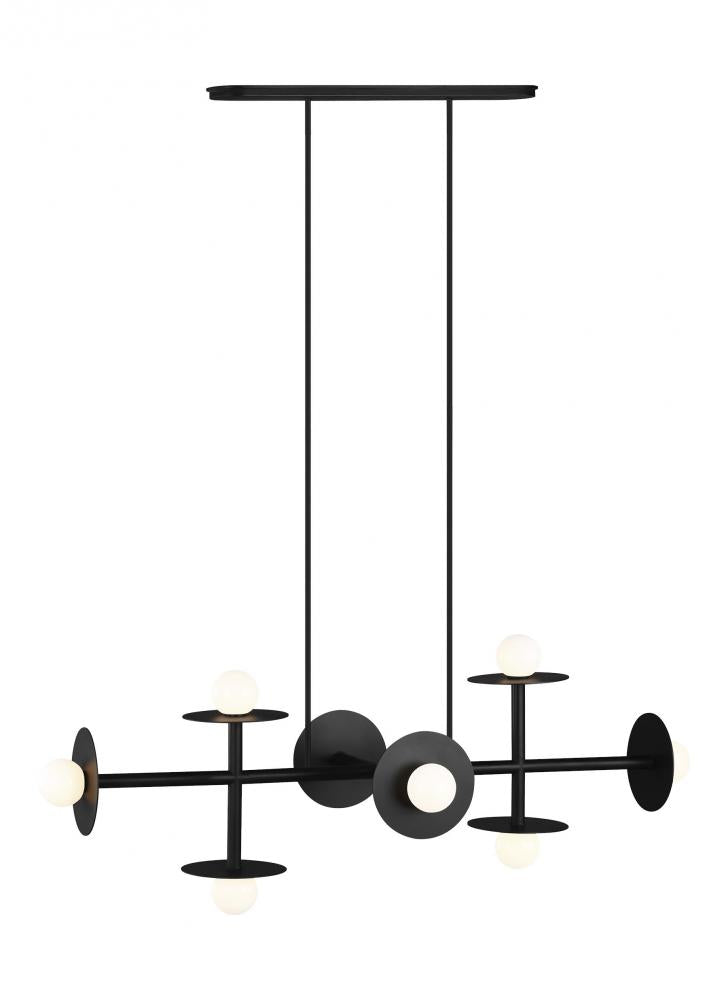 Nodes Large Linear Chandelier