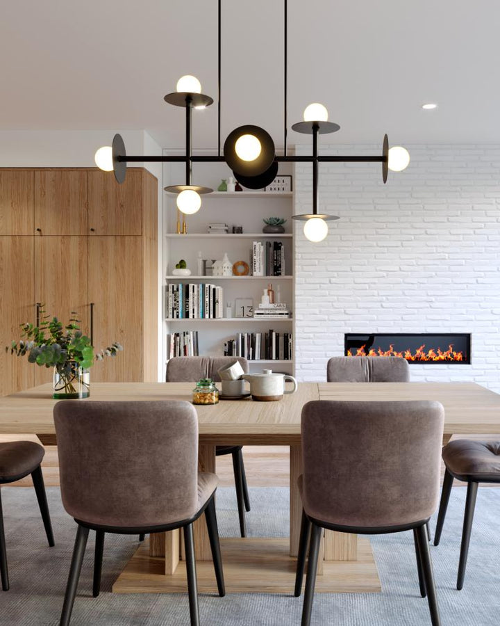 Nodes Large Linear Chandelier