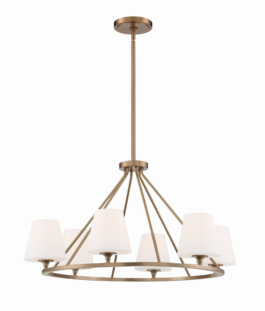 Keenan 6 Light Vibrant Gold Chandelier