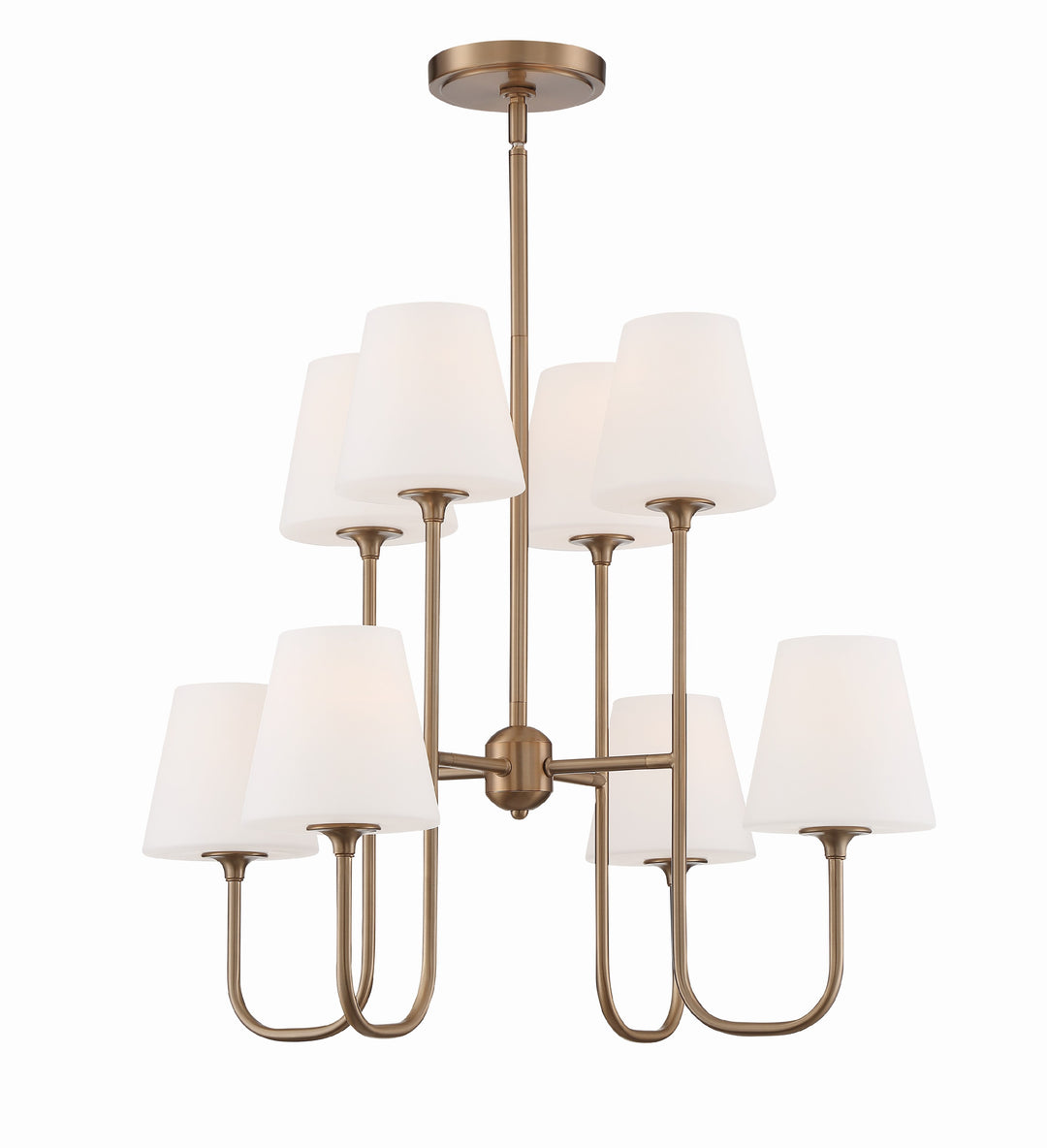 Keenan 8 Light Vibrant Gold Chandelier