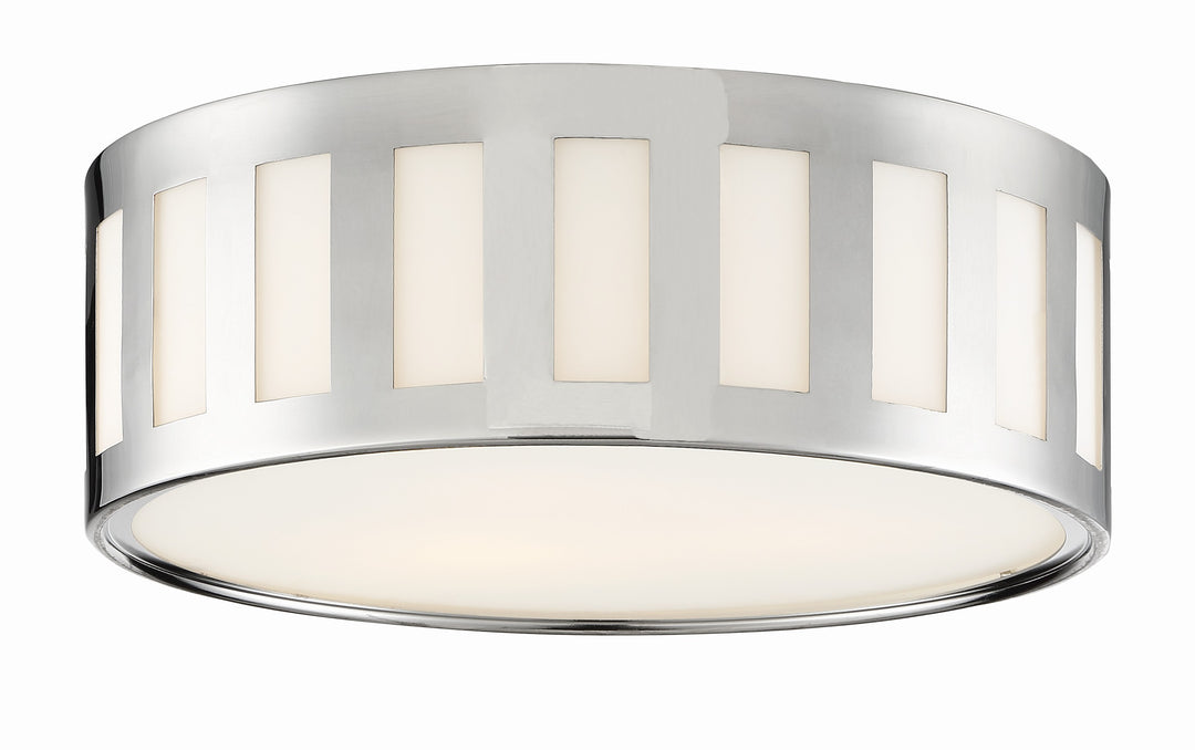 Kendal 3 Light Polished Nickel Flush Mount