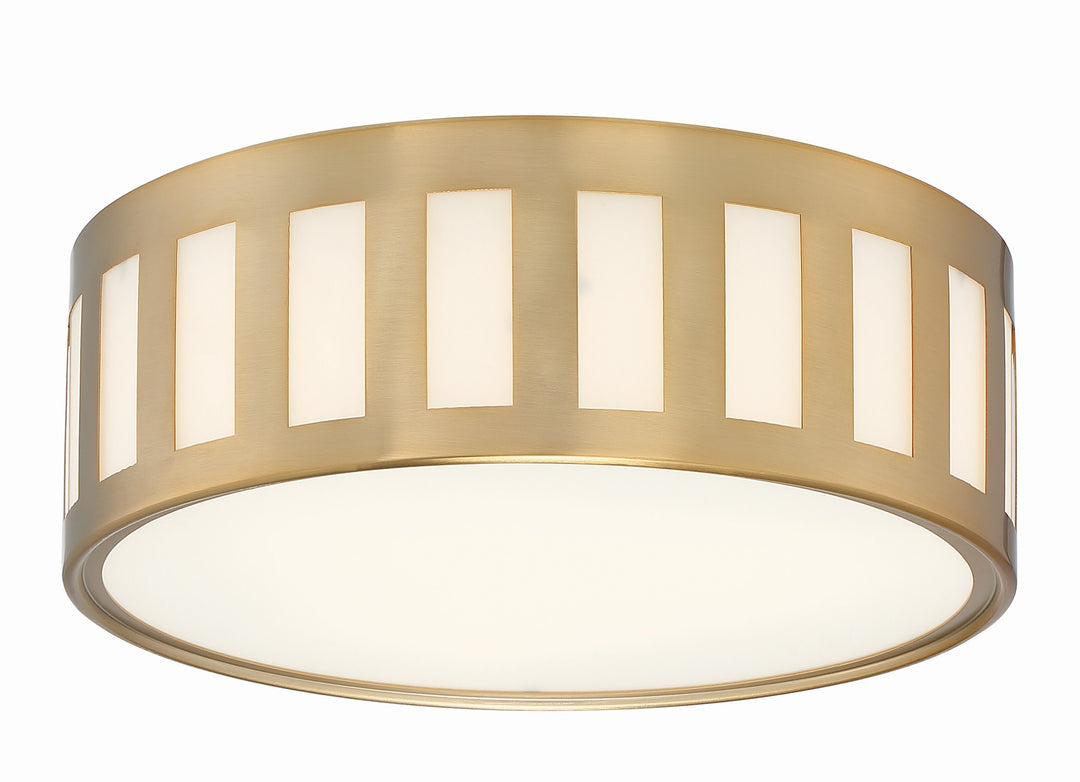 Kendal 3 Light Vibrant Gold Flush Mount