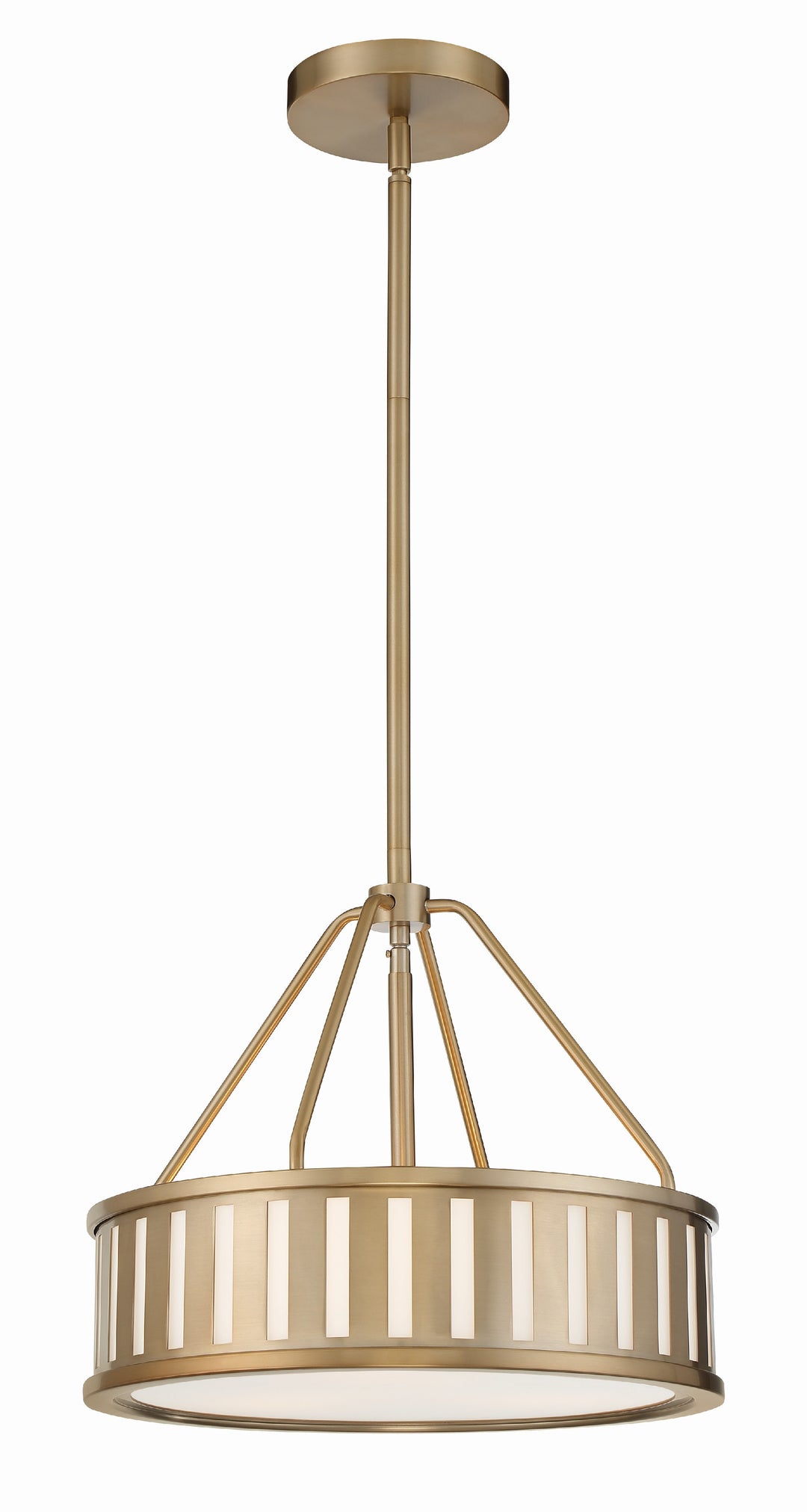 Kendal 3 Light Vibrant Gold Mini Chandelier